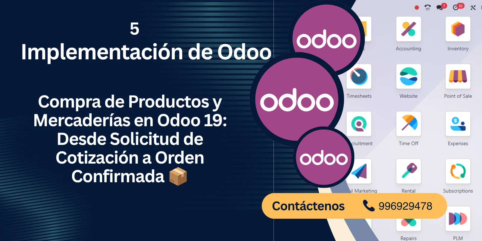 Compra de Productos y Bienes Tangibles en Odoo 18 / 19: De Solicitud (RFQ) a Orden de Compra (PO)